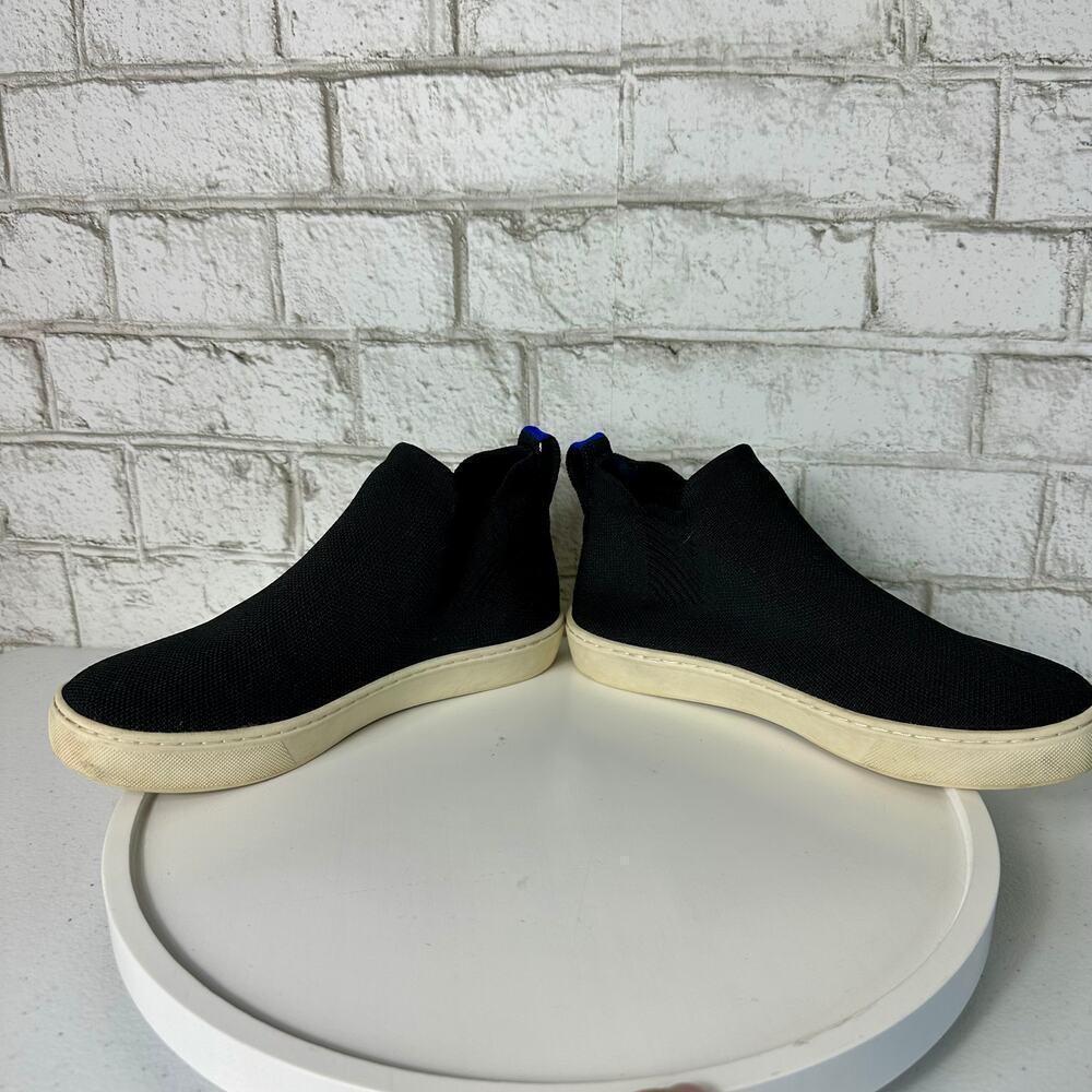 Rothy's Chelsea Boot Ankle Booties Stretch Knit Washable Shoes Black 6 - Picture 8 of 10